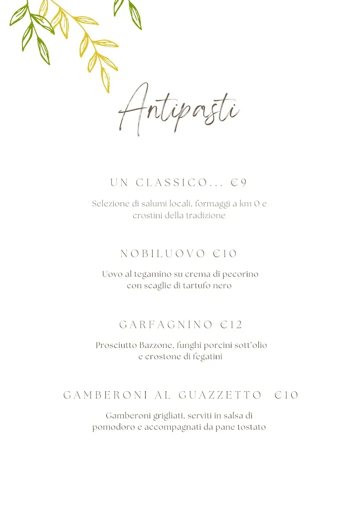 Menü_Osteria Senso Unico_Castiglione di Garfagnana_Bild_1