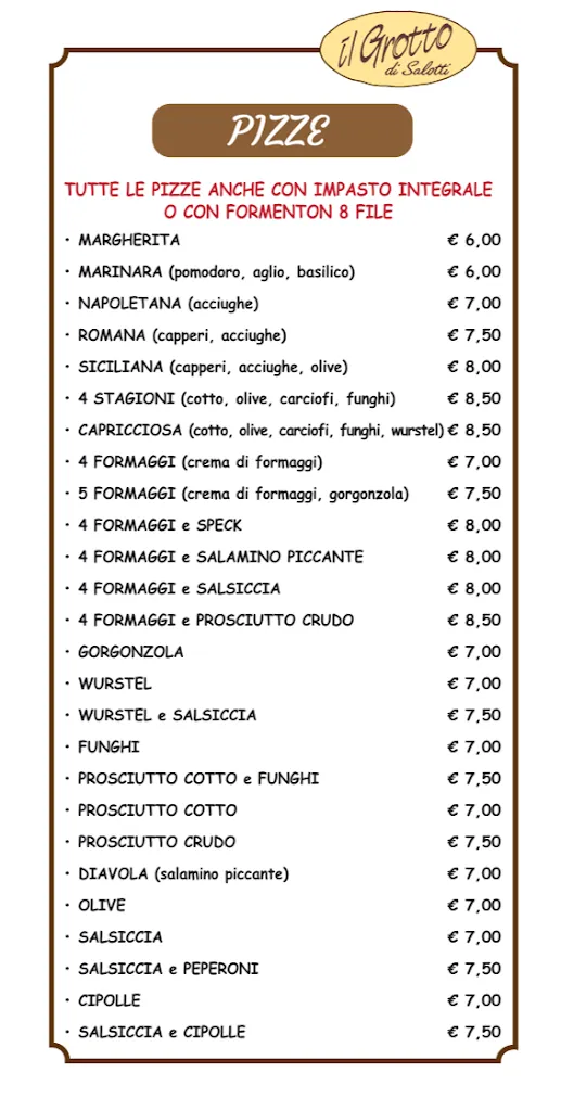 Menu_Il Grotto di Salotti - Ristorante - Pizzeria - Hotel - Bar Alimentari_Castelnuovo di Garfagnana_image_3