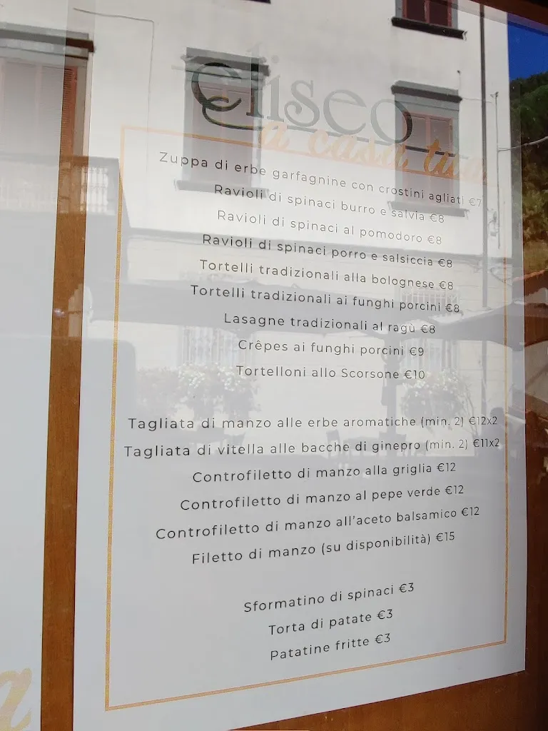 Menu_RISTORANTE ELISEO Bed & Breakfast_Castelnuovo di Garfagnana_image_4