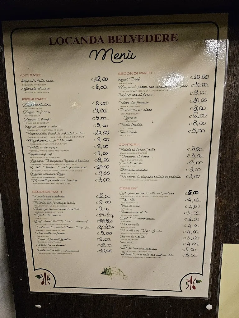 Menu_Locanda Belvedere_Castelnuovo di Garfagnana_image_1