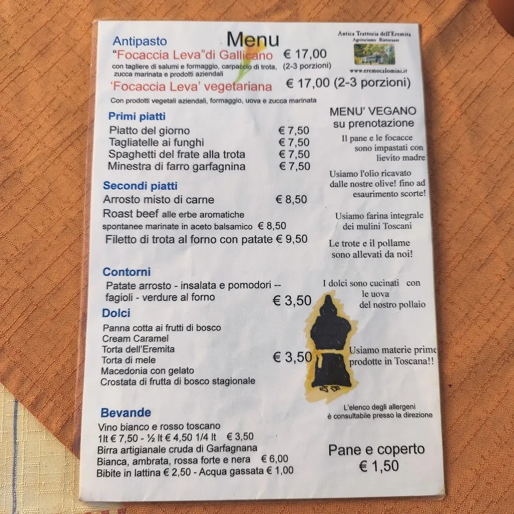 Menu_Ristorante @ Agriturismo Antica Trattoria dell'Eremita_Castelnuovo di Garfagnana_image_3