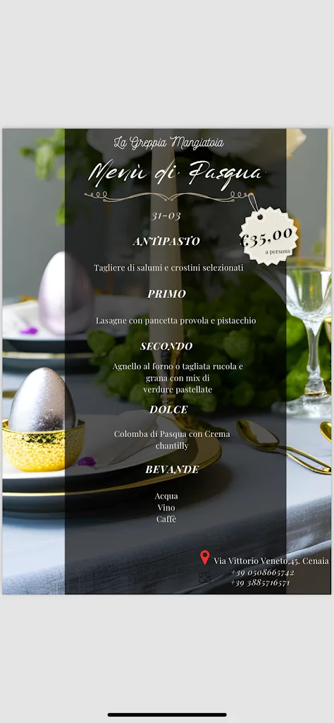 Menu_La Greppia Mangiatoia Ristorante Pizzeria, Cenaia_Cenaia_image_1