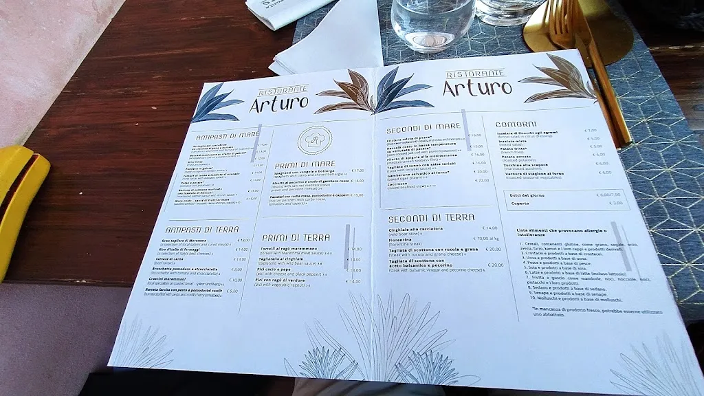 Menu_Ristorante Arturo_Castiglione della Pescaia_image_1