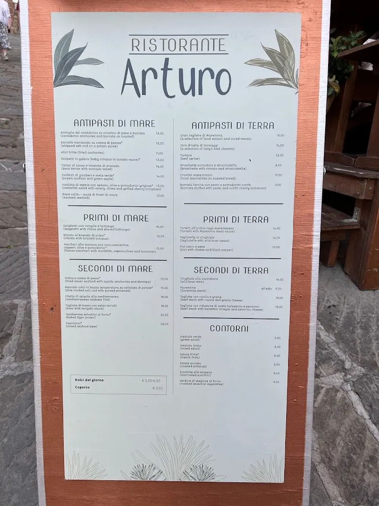 Menu_Ristorante Arturo_Castiglione della Pescaia_image_2