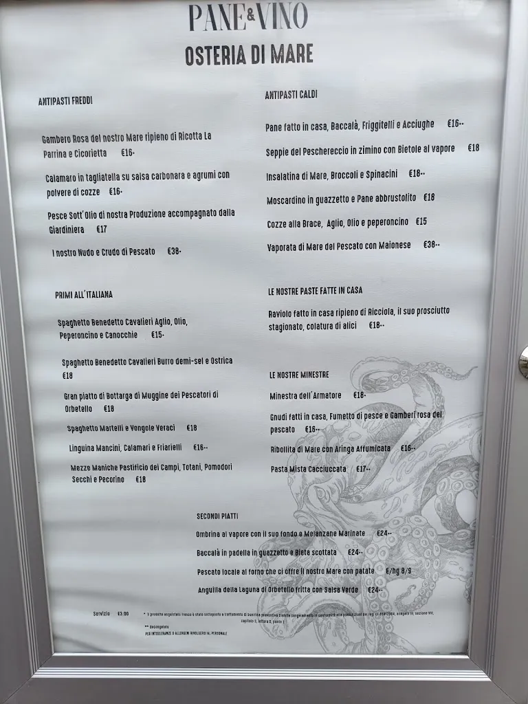 Menu_Pane e Vino Osteria di Mare_Castiglione della Pescaia_immagine_2
