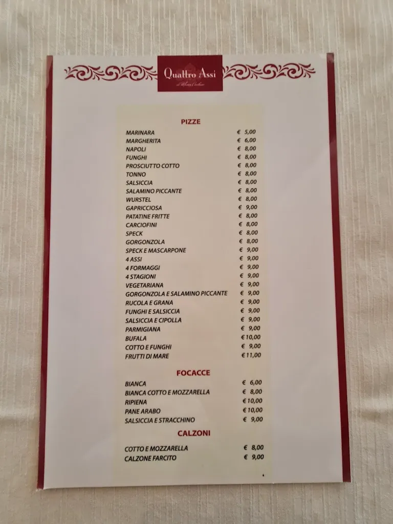 Menu_Ristorante Pizzeria Quattro Assi_Cerreto Guidi_image_2