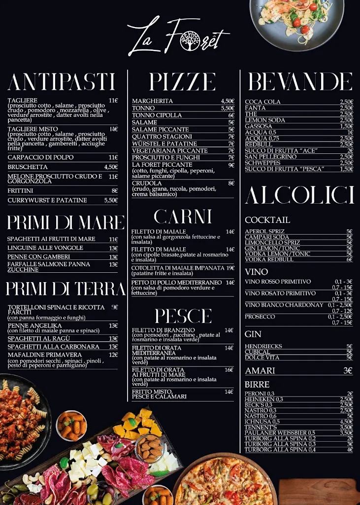 Menu_La Foret Miggiano_Miggiano_image_1
