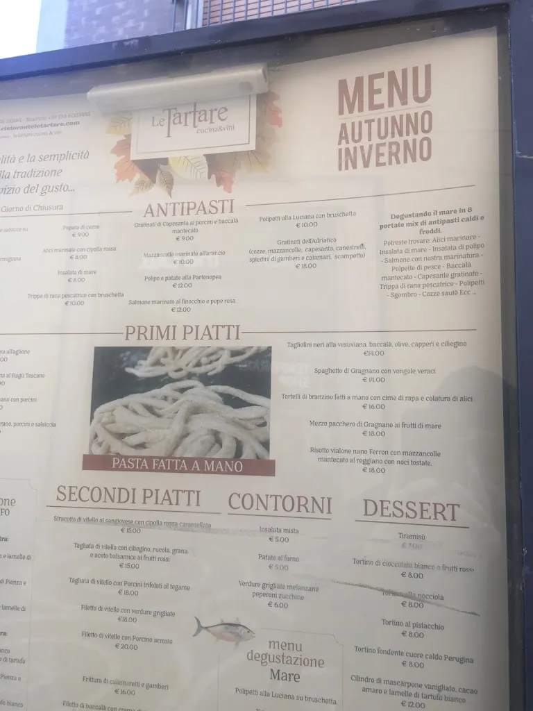 Menu_Le Tartare Cucina & Vini Chiusi Scalo_Cetona_image_3