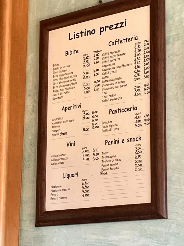 Menü_Bar Pasticceria Ristorante “Centro Storico “_Chianciano Terme_Bild_1