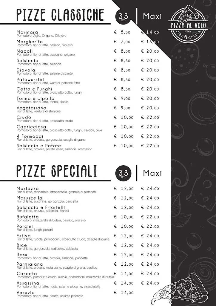 Menu_Pizza Al Volo_Chianciano Terme_image_1