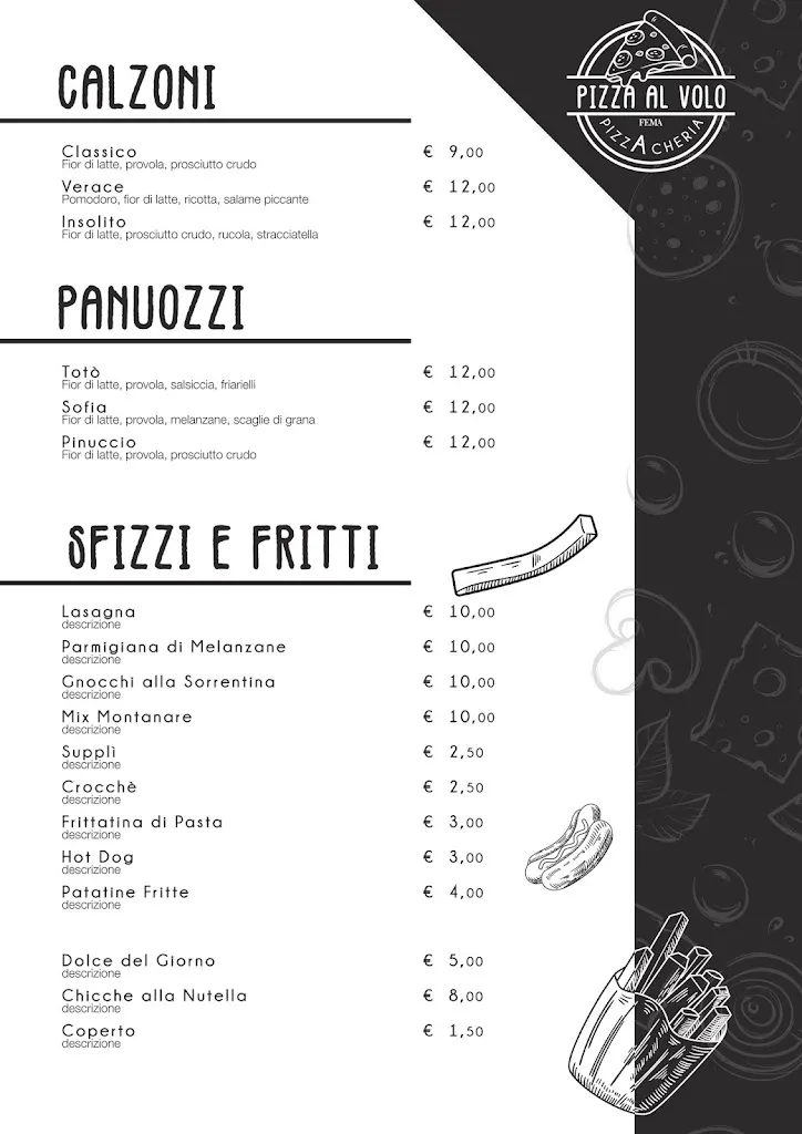 Menu_Pizza Al Volo_Chianciano Terme_image_2