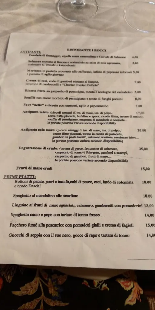 Menu_I Rocci Ristorante_Minervino di Lecce_immagine_2