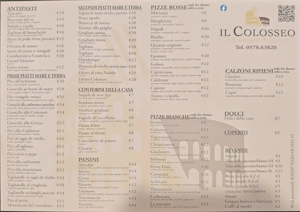 Menu_Ristorante Pizzeria Il Colosseo_Chianciano Terme_image_2