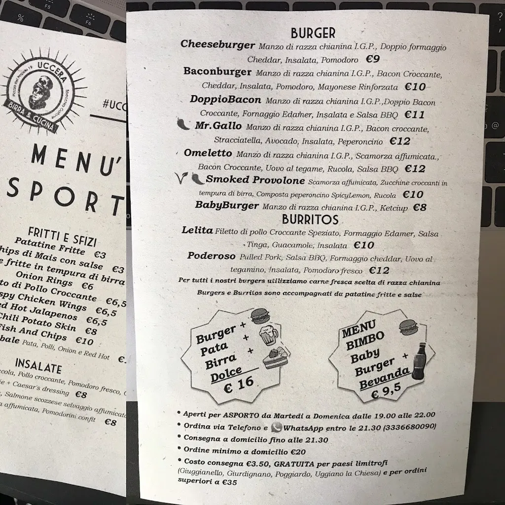 Menu_Uccera Birra&Cucina_Minervino di Lecce_image_1