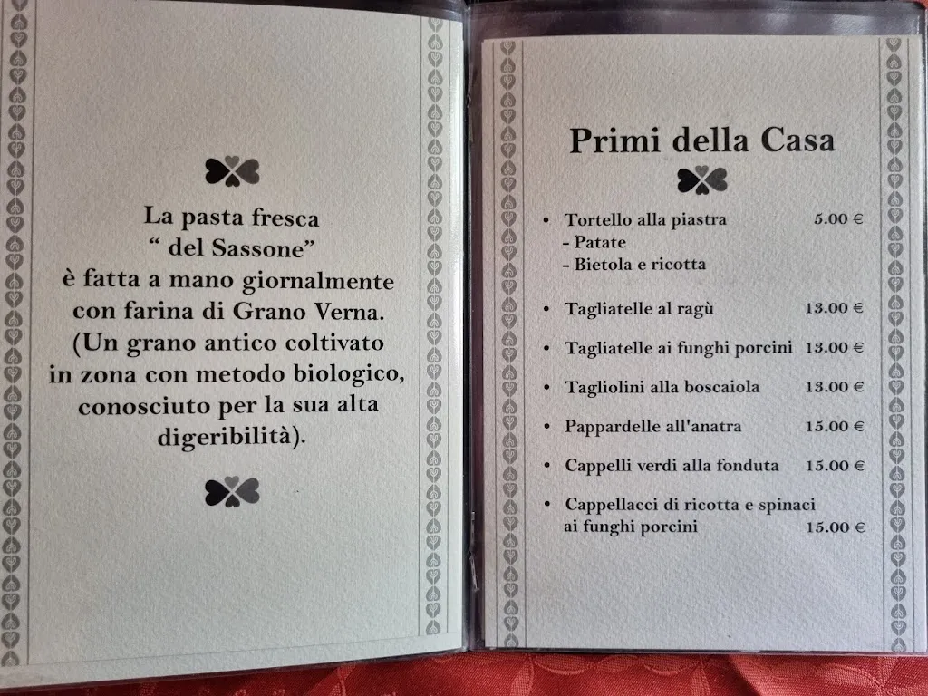 Menu_Podere Il Sassone_Chiusi della Verna_immagine_2