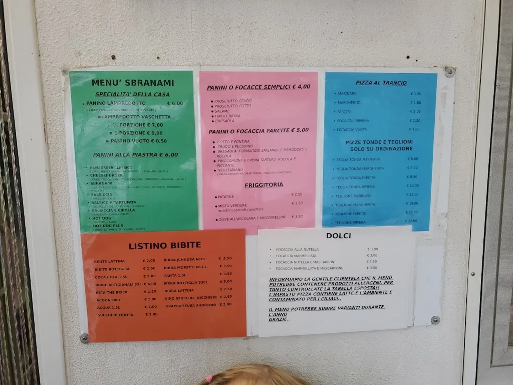 Menu_Lampredotto Sbranami - pizzeria a taglio -Paninoteca - focacce_Civitella Marittima_image_2