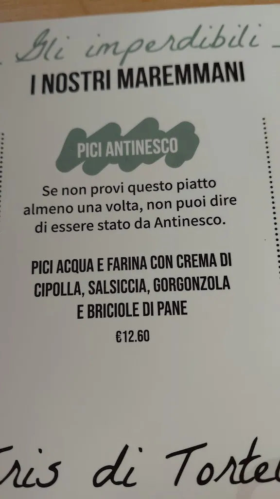 Menu_Da Antinesco | Bistrot Maremmano | Ristorante | Bar | Enoteca | Prodotti tipici_Cinigiano_image_4