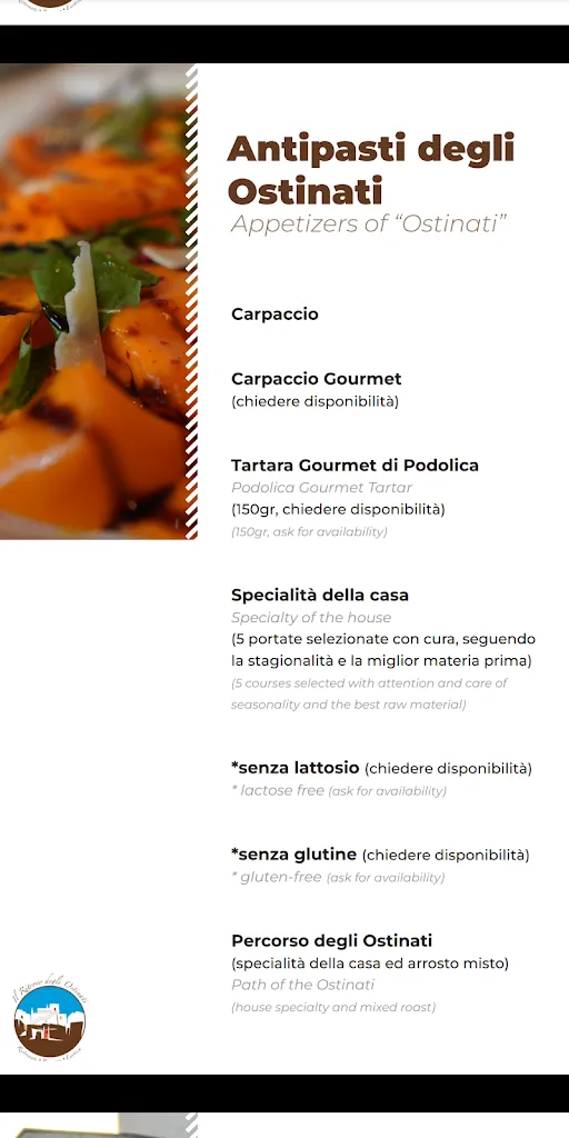 Menu_Il Ritrovo degli Ostinati_Massafra_image_2