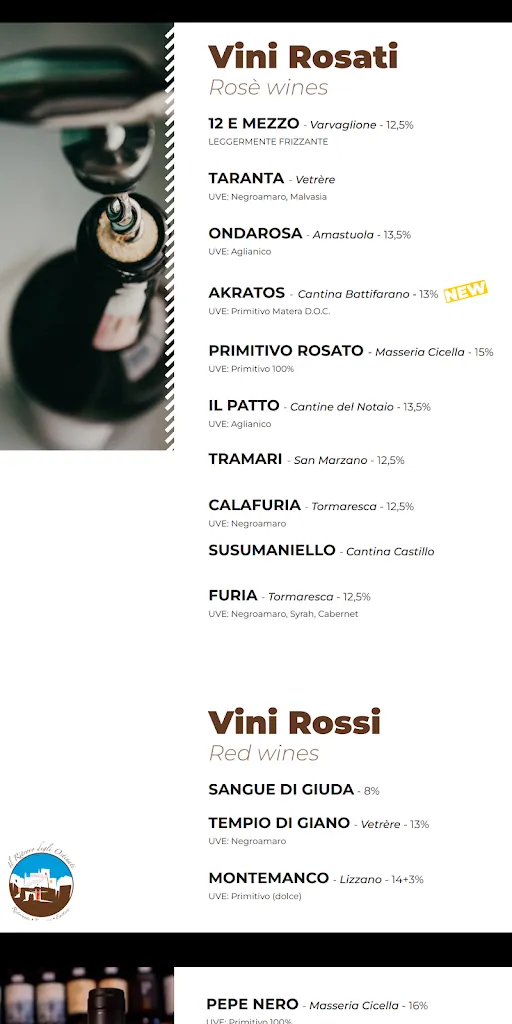 Menu_Il Ritrovo degli Ostinati_Massafra_image_4