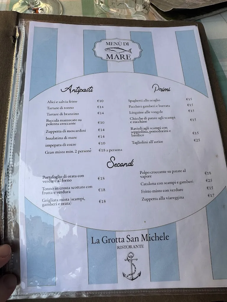 Menu_La Grotta di San Michele ristorante piazza Bargellini 10 Montevettolini pt_Cintolese_image_1