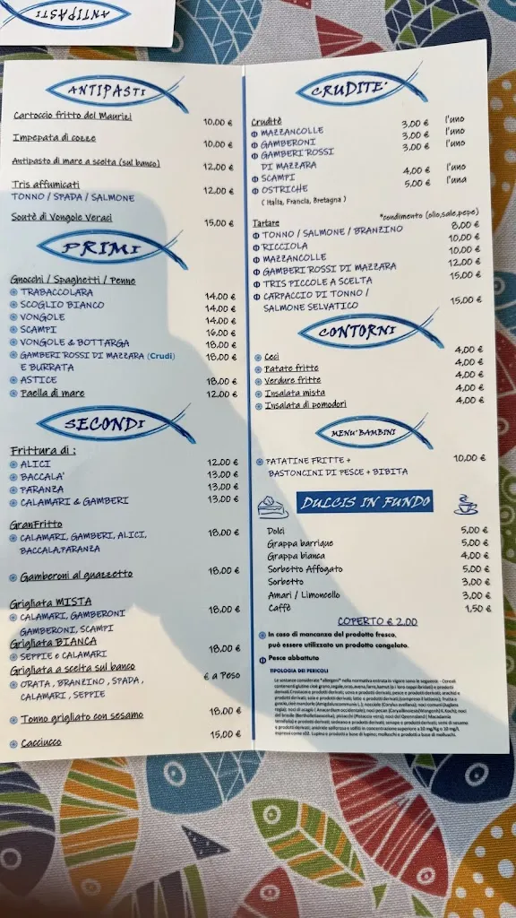 Menu_Pescheria Federico Monsummano Terme_Cintolese_image_1