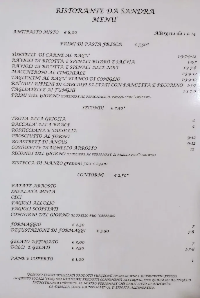 Menu_Ristorante Pizzeria Da Sandra_Fabbriche di Vallico_image_1