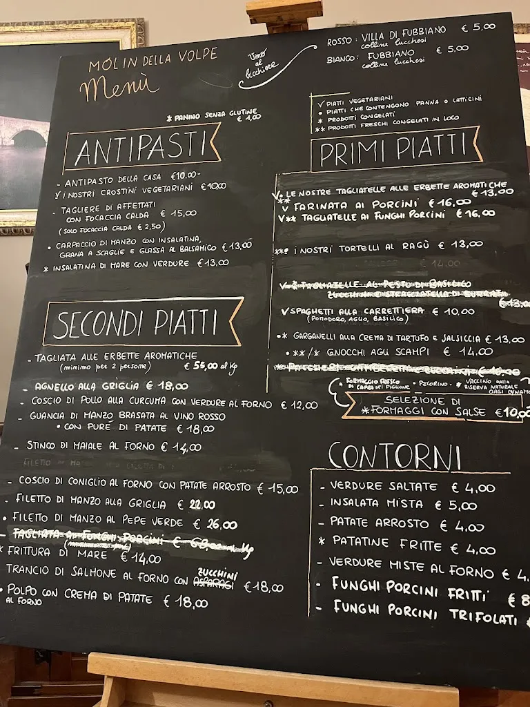 Menu_Ristorante Molin della Volpe di Fanucchi Luca & C. Sas_Fabbriche di Vallico_image_1