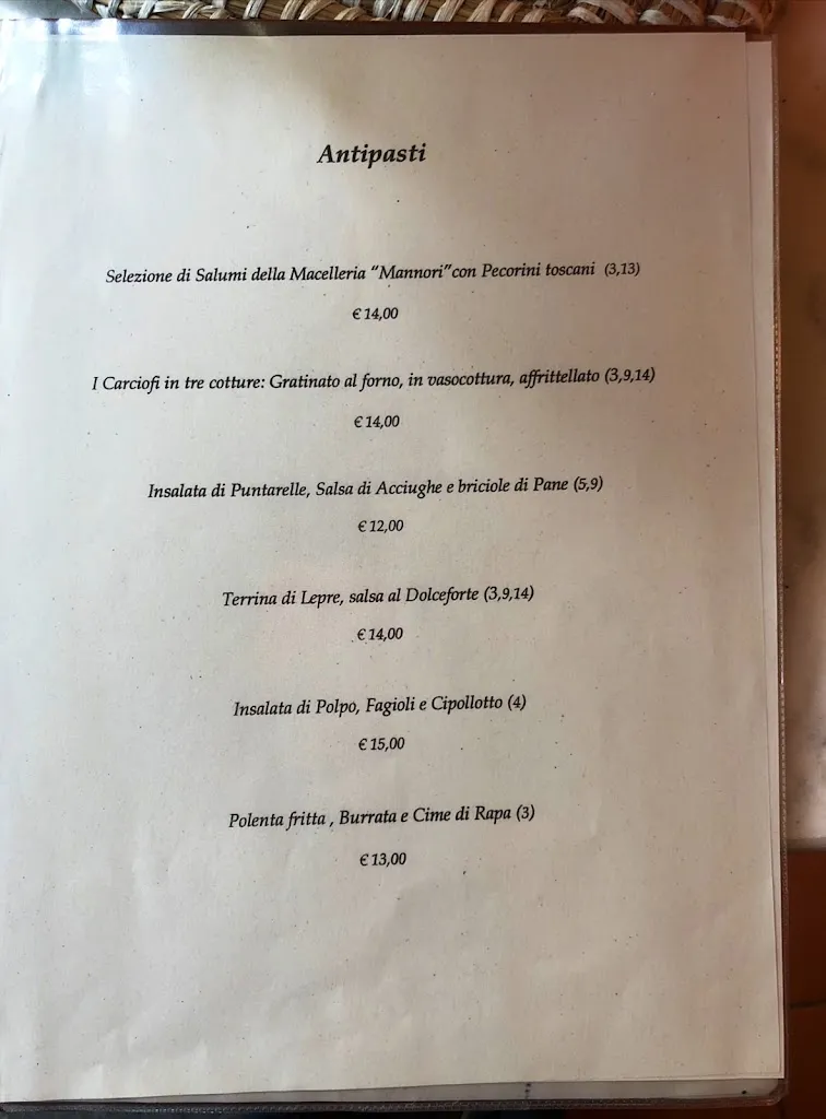 Menu_Antica Fonte Taverna Fiesolana_Fiesole_image_3