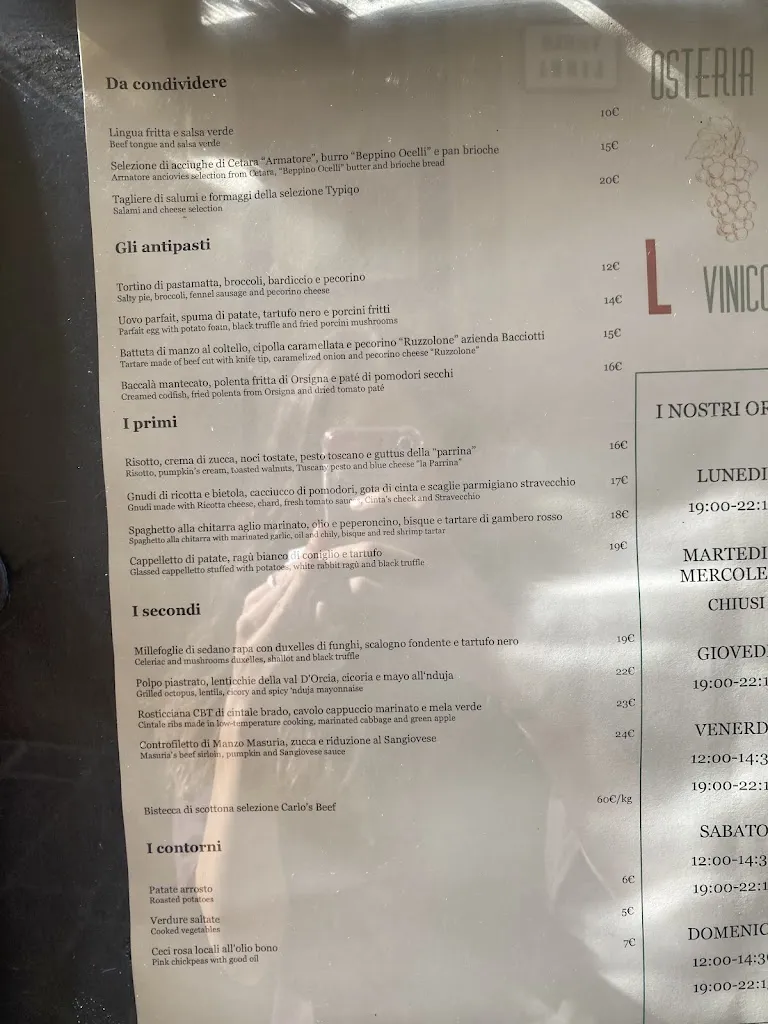Menu_Osteria Vinicolo_Figline Valdarno_image_1