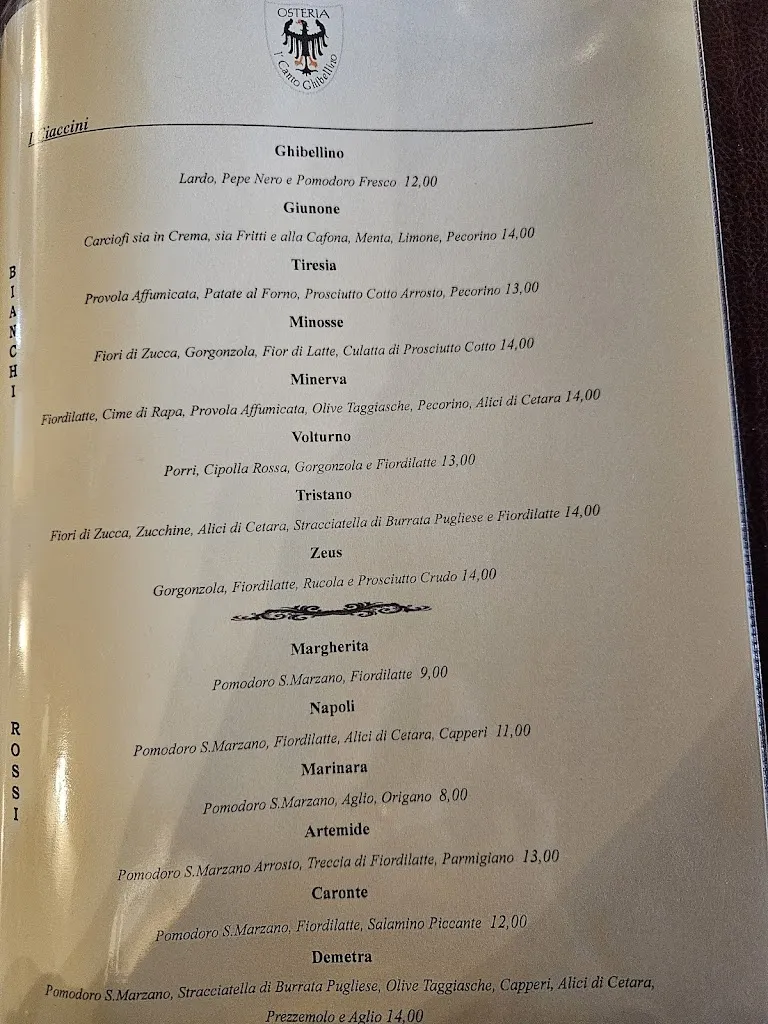 Menu_Osteria Ì Canto Ghibellino - Cucina Toscana e Pizza_Empoli_image_1
