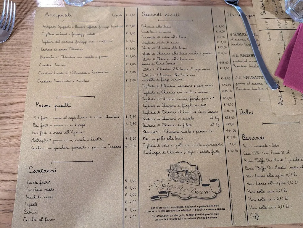 Menu_Braceria Spizzichi e Bocconi_Foiano della Chiana_immagine_1
