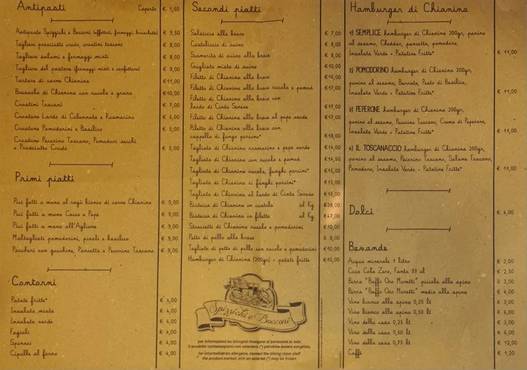 Menu_Braceria Spizzichi e Bocconi_Foiano della Chiana_immagine_4
