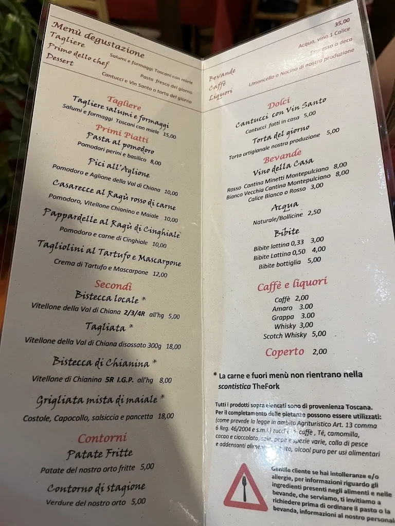 Menu_Az. Agrituristica Poggio San Piero_Foiano della Chiana_image_4