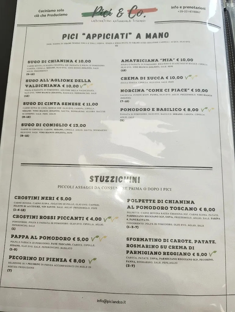 Menu_Pici & Co. - Pastificio con Sala Degustazione_Foiano della Chiana_image_4