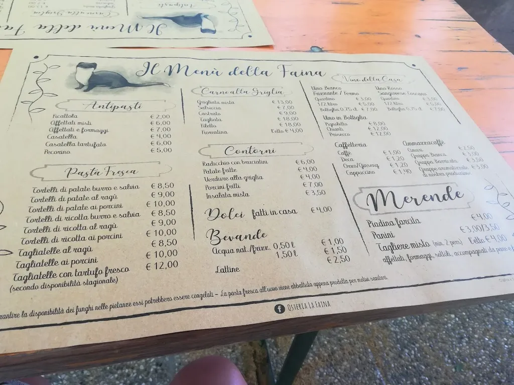 Menu_Osteria La Faina_Firenzuola_immagine_1