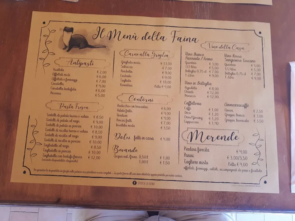 Menu_Osteria La Faina_Firenzuola_immagine_3
