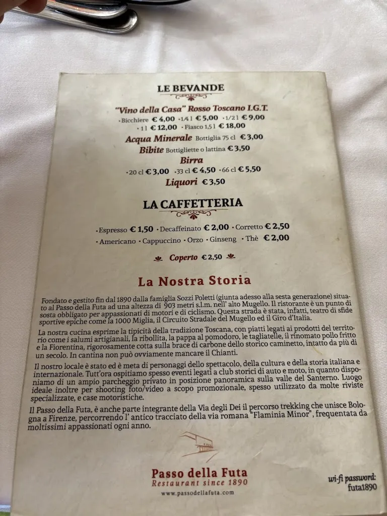 Menu_Restaurant Futa Pass in 1890_Firenzuola_image_3