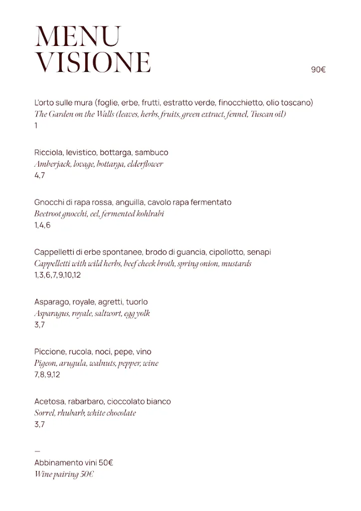 Menü_Barbagianni Fine Dining_Colle di Val d'Elsa_Bild_1