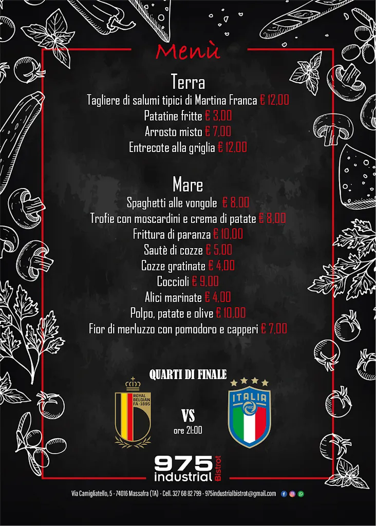 Menu_975 Industrial Bistrot_Massafra_image_1