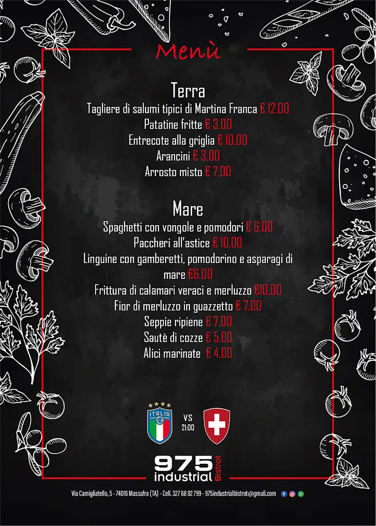 Menu_975 Industrial Bistrot_Massafra_image_2