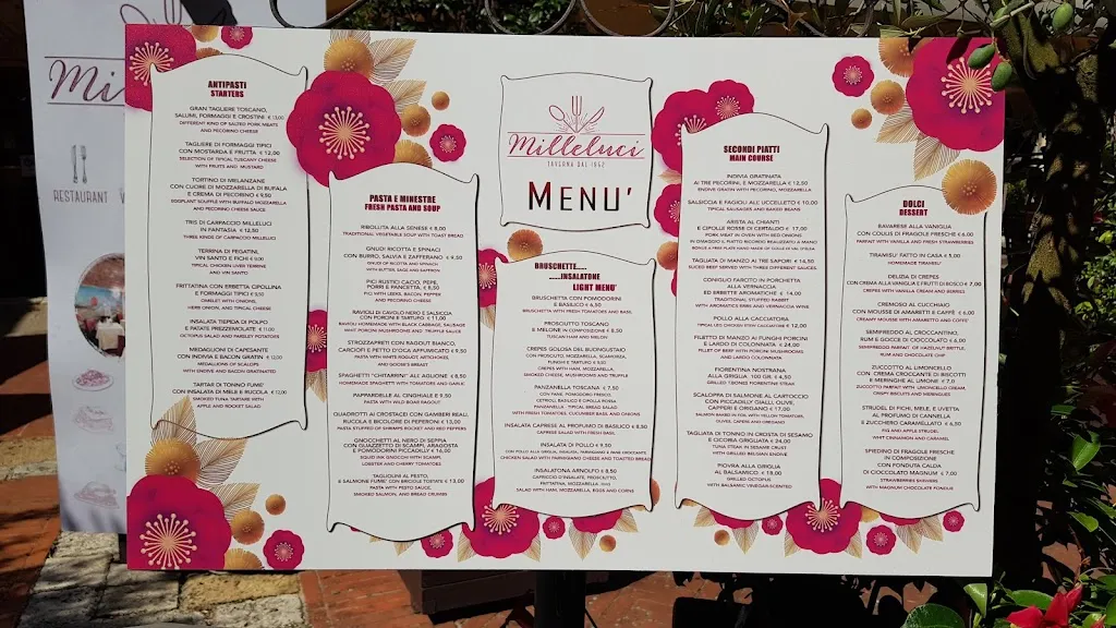 Menu_Ristorante Milleluci 