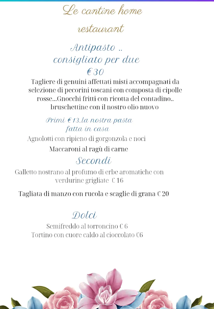 Menu_Le cantine Home Restaurant_Fosciandora_image_2