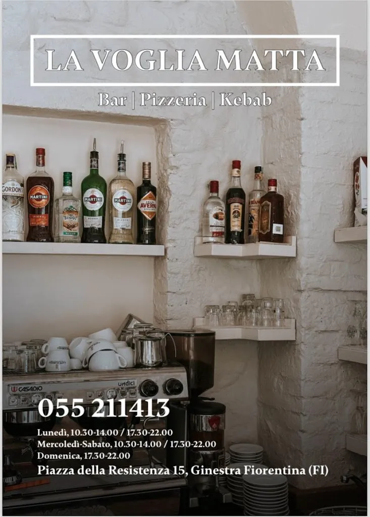 La Voglia Matta - Bar Pizzeria restaurant in Ginestra Fiorentina