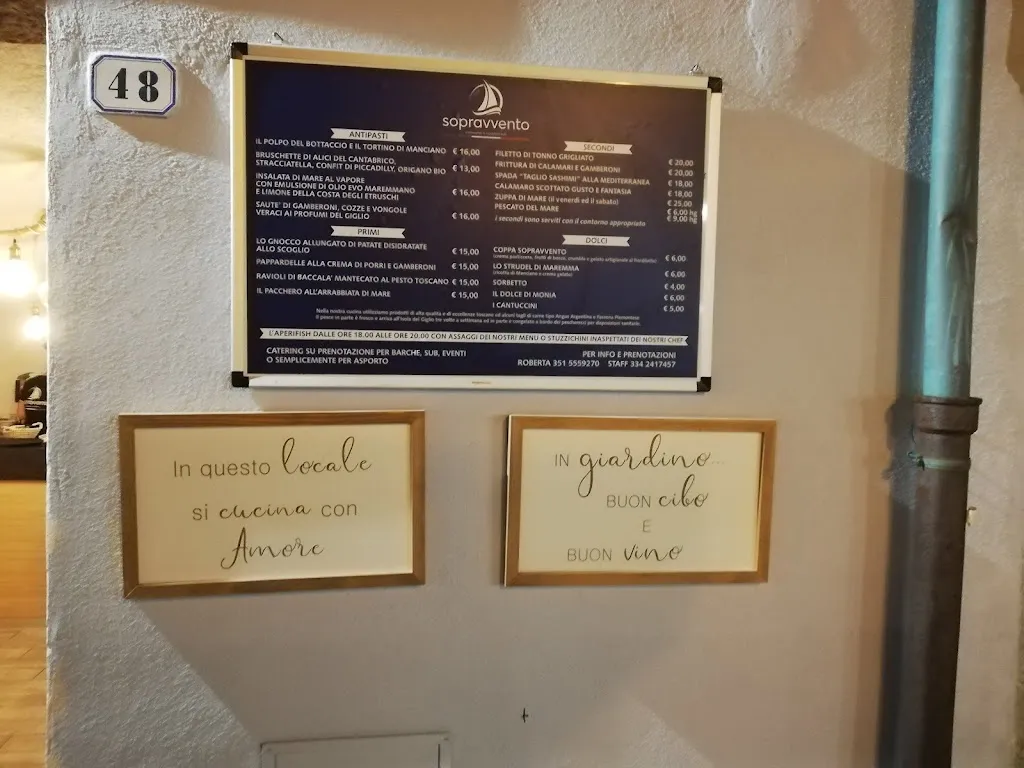 Menü_Sopravvento_Giglio Castello_Bild_3