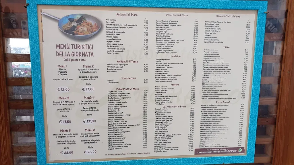 Menü_L'archetto_Giglio Castello_Bild_1