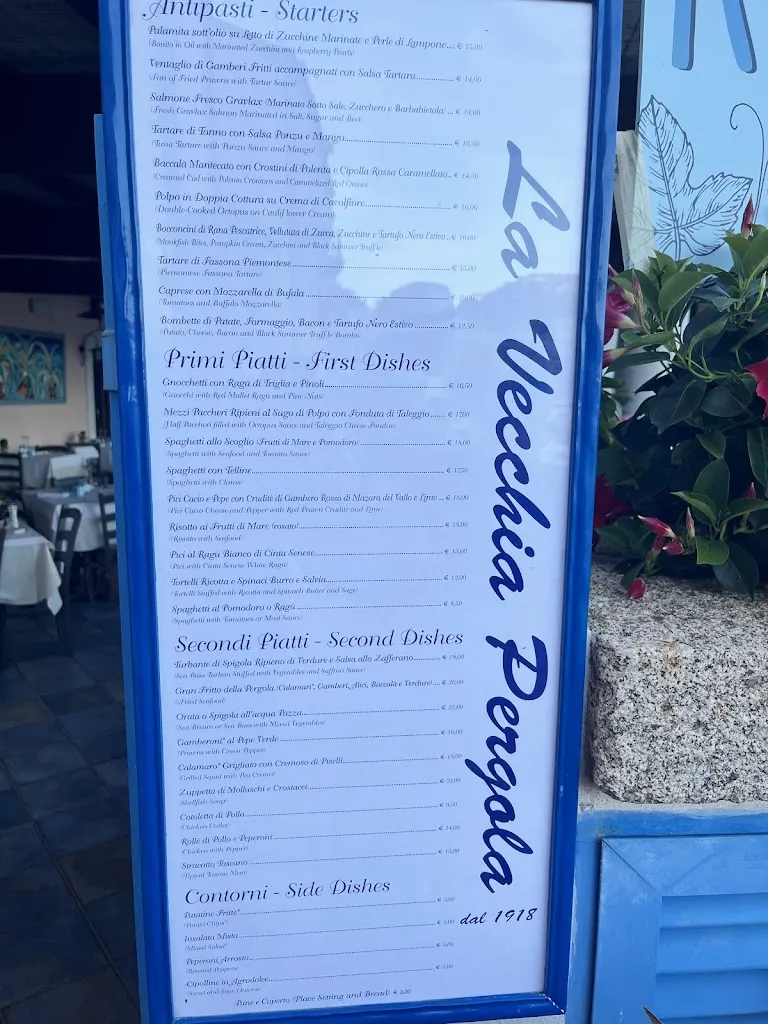 Menu_Ristorante “La Vecchia Pergola”_Giglio Castello_immagine_1