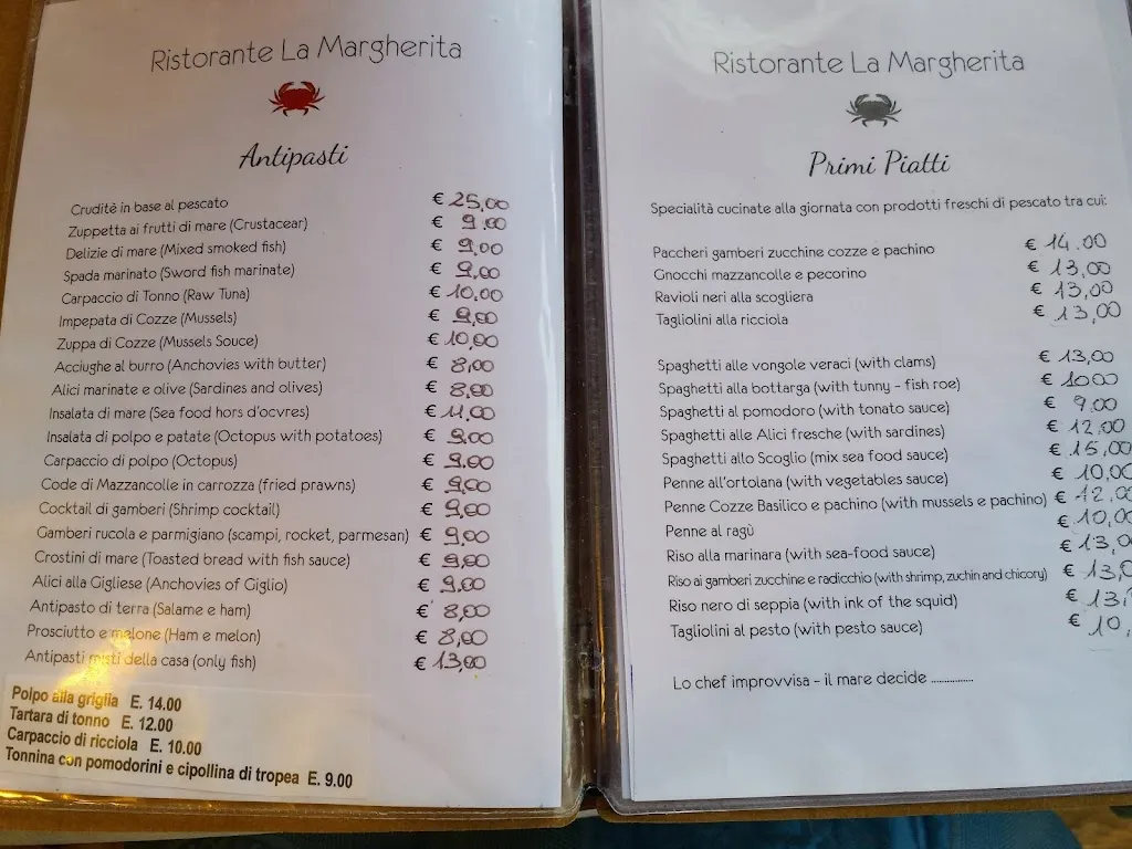 Menu_Ristorante La Margherita Isola del Giglio_Giglio Castello_image_4