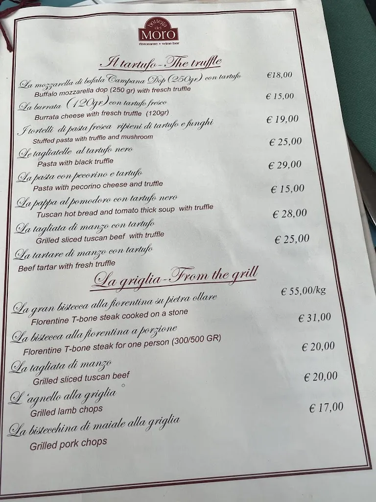 Menu_Ristorante la Bottega del Moro_Greve in Chianti_image_2