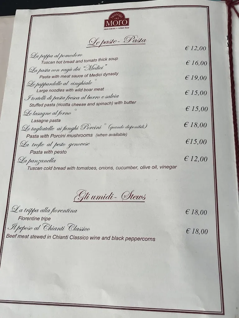 Menu_Ristorante la Bottega del Moro_Greve in Chianti_image_3