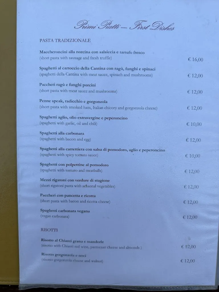 Menu_Ristorante Pizzeria La Cantina_Greve in Chianti_image_2